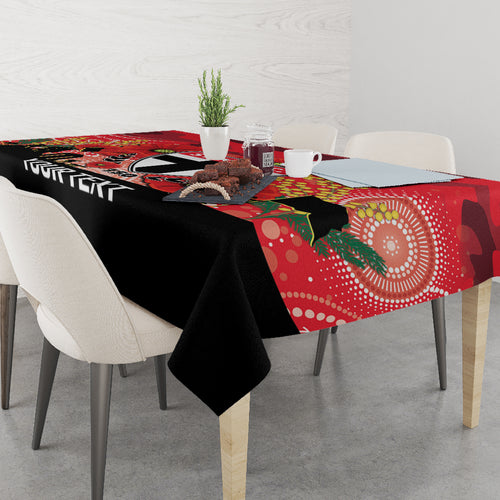 Custom St Kilda Football ANZAC Tablecloth Gallipoli Camouflage With Poppies
