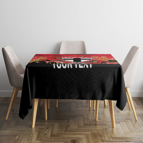 Custom St Kilda Football ANZAC Tablecloth Gallipoli Camouflage With Poppies