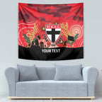 Custom St Kilda Football ANZAC Tapestry Gallipoli Camouflage With Poppies