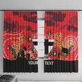 Custom St Kilda Football ANZAC Window Curtain Gallipoli Camouflage With Poppies