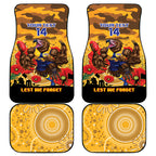 Custom Eagles Football ANZAC Car Mats Gallipoli Camouflage With Poppies