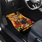 Custom Eagles Football ANZAC Car Mats Gallipoli Camouflage With Poppies