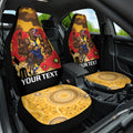 Custom Eagles Football ANZAC Car Seat Cover Gallipoli Camouflage With Poppies