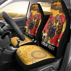 Custom Eagles Football ANZAC Car Seat Cover Gallipoli Camouflage With Poppies