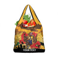 Custom Eagles Football ANZAC Grocery Bag Gallipoli Camouflage With Poppies
