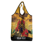 Custom Eagles Football ANZAC Grocery Bag Gallipoli Camouflage With Poppies