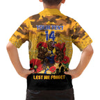 Custom Eagles Football ANZAC Hawaiian Shirt Gallipoli Camouflage With Poppies
