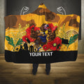 Custom Eagles Football ANZAC Hooded Blanket Gallipoli Camouflage With Poppies