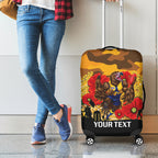 Custom Eagles Football ANZAC Luggage Cover Gallipoli Camouflage With Poppies