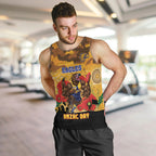 Custom Eagles Football ANZAC Men Tank Top Gallipoli Camouflage With Poppies