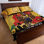 Custom Eagles Football ANZAC Quilt Bed Set Gallipoli Camouflage With Poppies