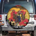 Custom Eagles Football ANZAC Spare Tire Cover Gallipoli Camouflage With Poppies