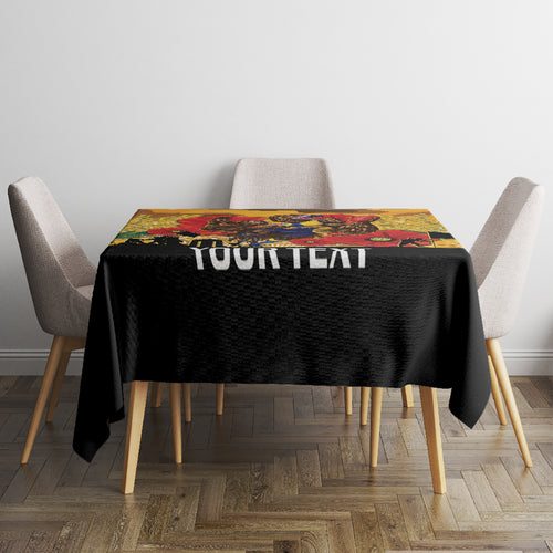 Custom Eagles Football ANZAC Tablecloth Gallipoli Camouflage With Poppies