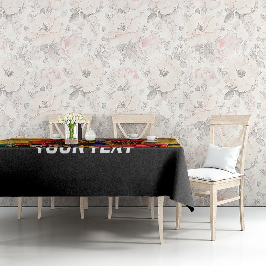 Custom Eagles Football ANZAC Tablecloth Gallipoli Camouflage With Poppies