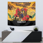 Custom Eagles Football ANZAC Tapestry Gallipoli Camouflage With Poppies