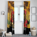 Custom Eagles Football ANZAC Window Curtain Gallipoli Camouflage With Poppies
