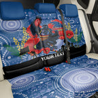 Custom Crows Football ANZAC Back Car Seat Cover Gallipoli Camouflage With Poppies