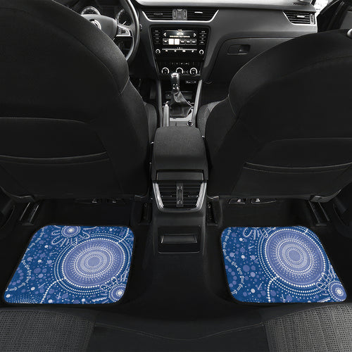 Custom Crows Football ANZAC Car Mats Gallipoli Camouflage With Poppies