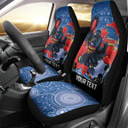 Custom Crows Football ANZAC Car Seat Cover Gallipoli Camouflage With Poppies