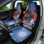 Custom Crows Football ANZAC Car Seat Cover Gallipoli Camouflage With Poppies