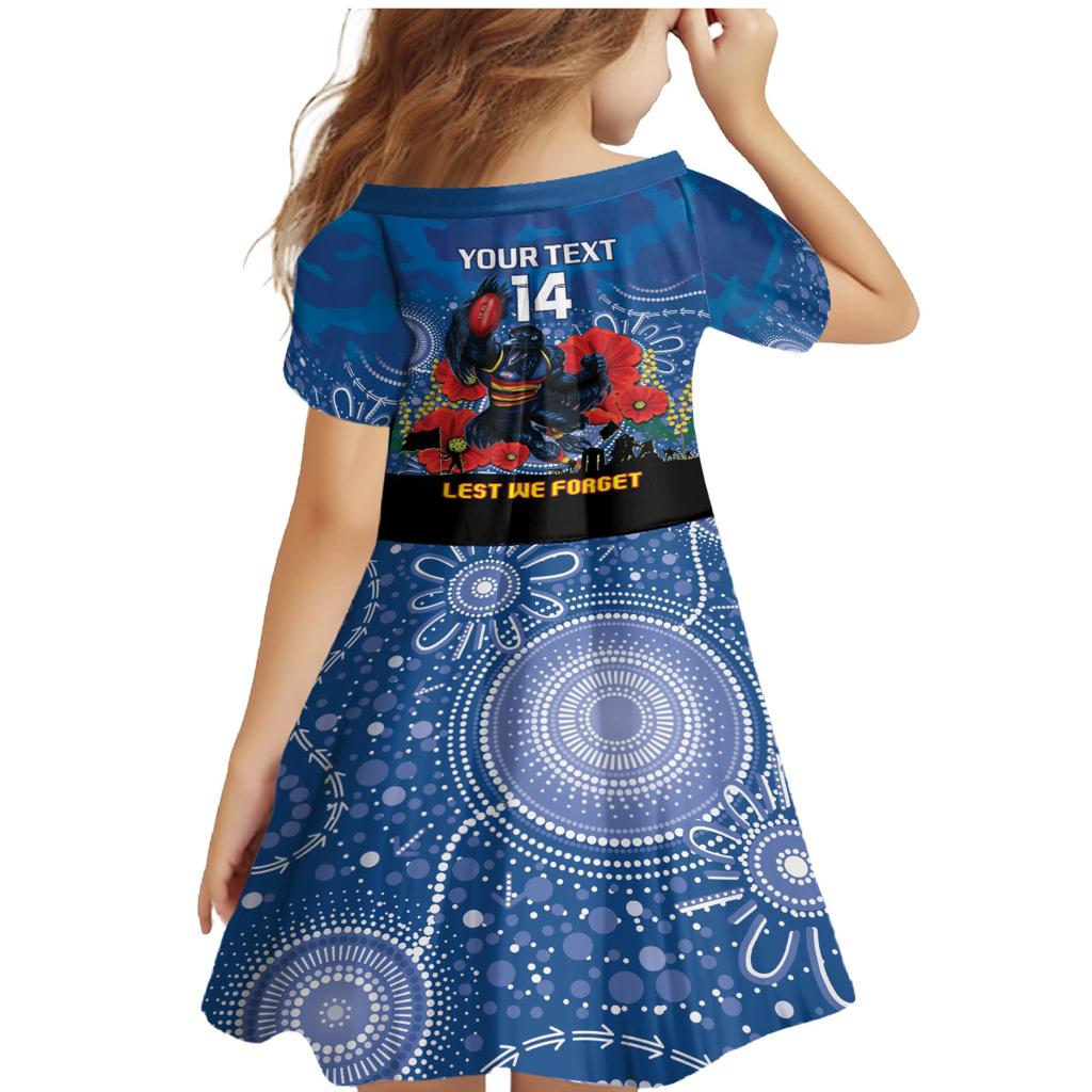 Custom Crows Football ANZAC Family Matching Mermaid Dress and Hawaiian Shirt Gallipoli Camouflage With Poppies