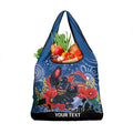 Custom Crows Football ANZAC Grocery Bag Gallipoli Camouflage With Poppies