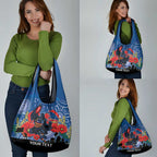 Custom Crows Football ANZAC Grocery Bag Gallipoli Camouflage With Poppies