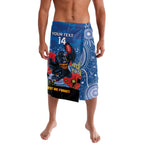 Custom Crows Football ANZAC Lavalava Gallipoli Camouflage With Poppies