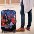 Custom Crows Football ANZAC Luggage Cover Gallipoli Camouflage With Poppies