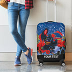 Custom Crows Football ANZAC Luggage Cover Gallipoli Camouflage With Poppies