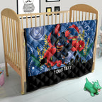 Custom Crows Football ANZAC Quilt Gallipoli Camouflage With Poppies