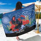 Custom Crows Football ANZAC Sarong Gallipoli Camouflage With Poppies