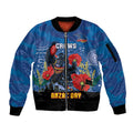 Custom Crows Football ANZAC Sleeve Zip Bomber Jacket Gallipoli Camouflage With Poppies