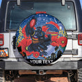 Custom Crows Football ANZAC Spare Tire Cover Gallipoli Camouflage With Poppies