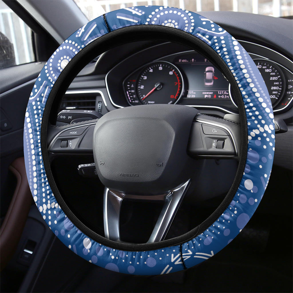 Crows Football ANZAC Steering Wheel Cover Gallipoli Camouflage With Poppies