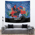Custom Crows Football ANZAC Tapestry Gallipoli Camouflage With Poppies