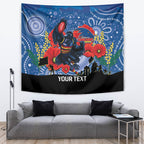 Custom Crows Football ANZAC Tapestry Gallipoli Camouflage With Poppies