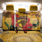 Custom Hawks Football ANZAC Back Car Seat Cover Gallipoli Camouflage With Poppies