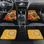 Custom Hawks Football ANZAC Car Mats Gallipoli Camouflage With Poppies