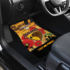 Custom Hawks Football ANZAC Car Mats Gallipoli Camouflage With Poppies