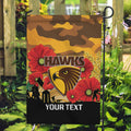 Custom Hawks Football ANZAC Garden Flag Gallipoli Camouflage With Poppies