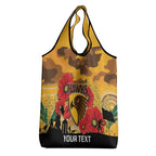 Custom Hawks Football ANZAC Grocery Bag Gallipoli Camouflage With Poppies
