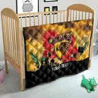 Custom Hawks Football ANZAC Quilt Gallipoli Camouflage With Poppies