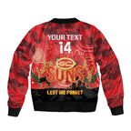 Custom Suns Football ANZAC Bomber Jacket Gallipoli Camouflage With Poppies