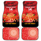 Custom Suns Football ANZAC Car Mats Gallipoli Camouflage With Poppies