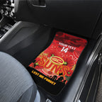 Custom Suns Football ANZAC Car Mats Gallipoli Camouflage With Poppies