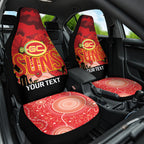 Custom Suns Football ANZAC Car Seat Cover Gallipoli Camouflage With Poppies