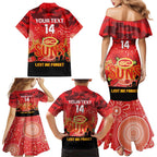 Custom Suns Football ANZAC Family Matching Mermaid Dress and Hawaiian Shirt Gallipoli Camouflage With Poppies