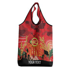 Custom Suns Football ANZAC Grocery Bag Gallipoli Camouflage With Poppies