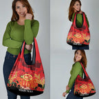 Custom Suns Football ANZAC Grocery Bag Gallipoli Camouflage With Poppies